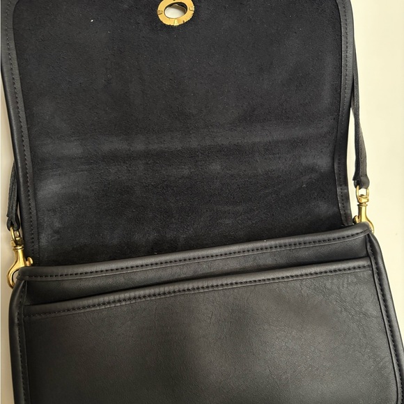 Vintage Coach Black Leather Bag - Picture 5 of 7